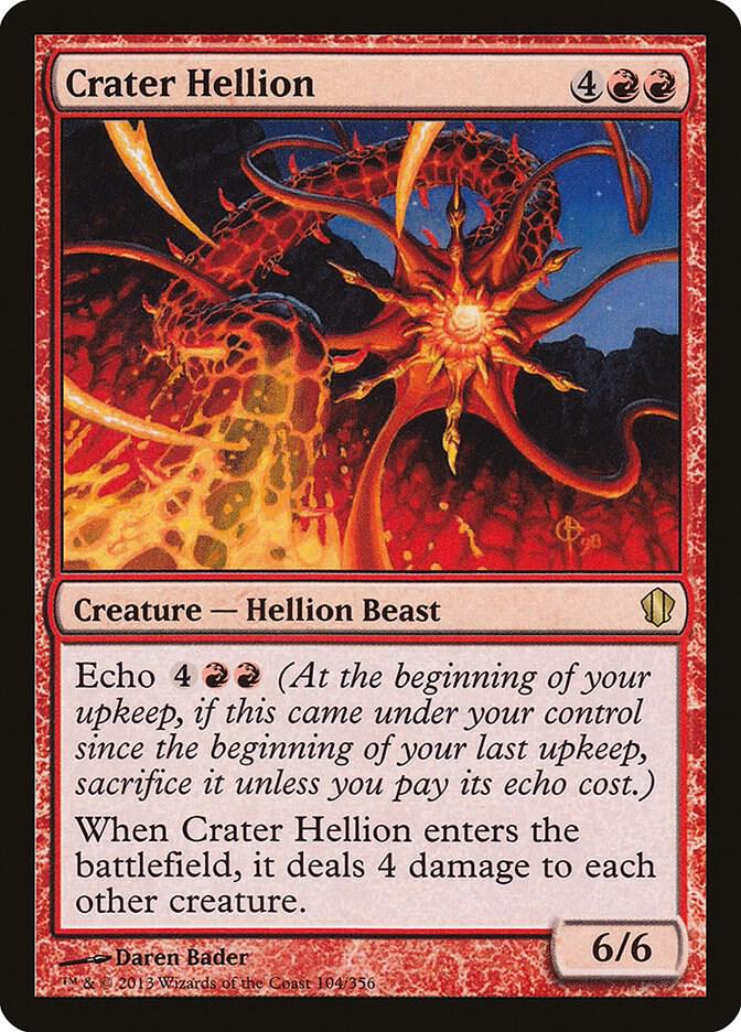 Crater Hellion 104 card from Commander 2013