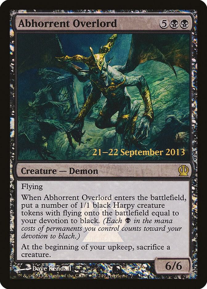 Abhorrent Overlord 75 card from Prerelease Cards