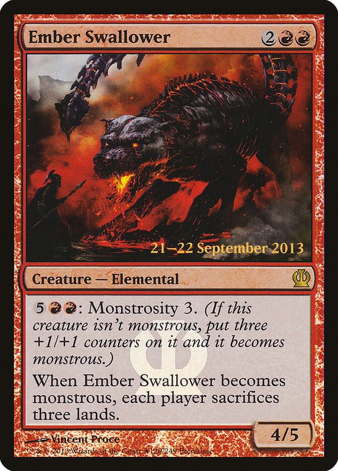 Ember Swallower 120 card from Prerelease Cards