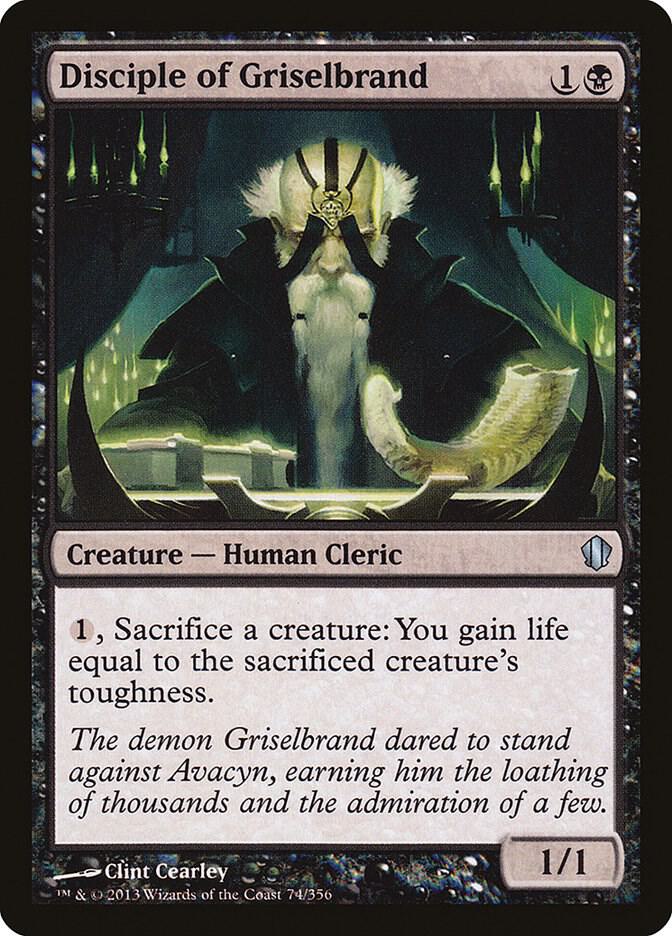Disciple of Griselbrand 74 card from Commander 2013