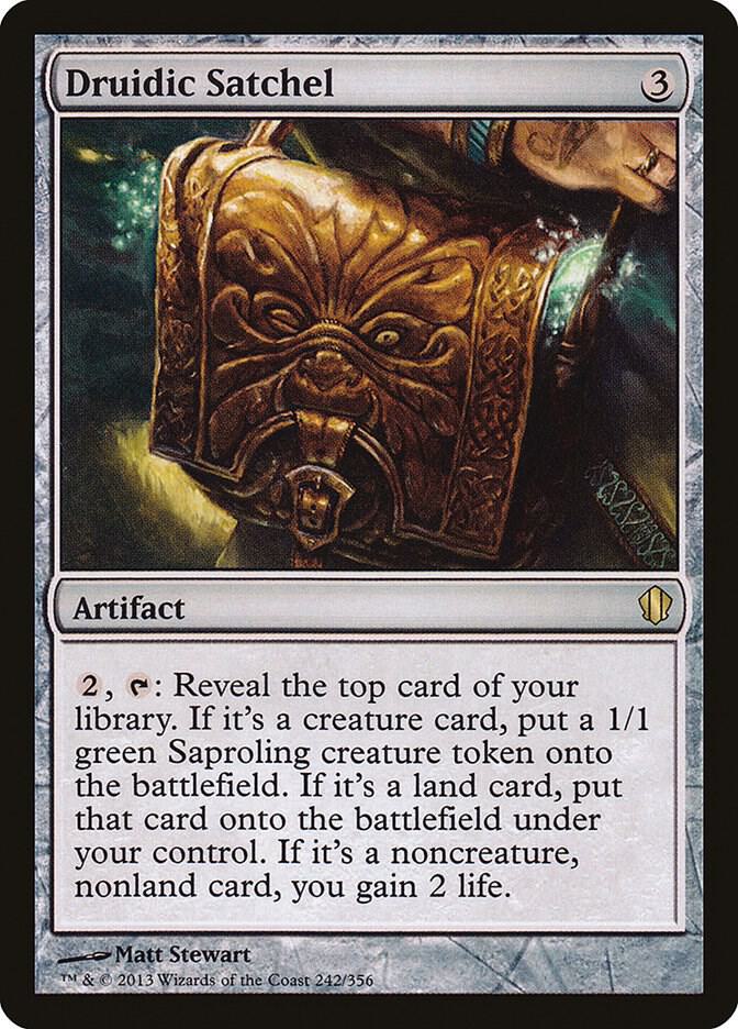 Druidic Satchel 242 card from Commander 2013