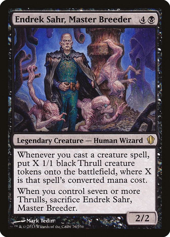 Endrek Sahr, Master Breeder 76 card from Commander 2013