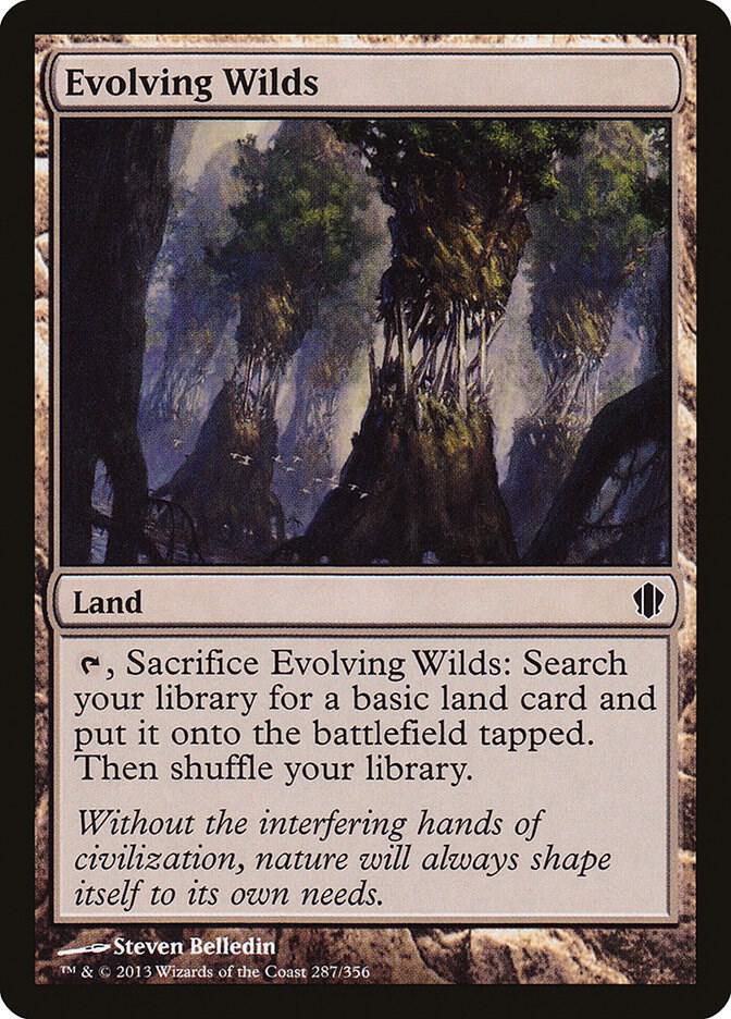 Evolving Wilds 287 card from Commander 2013
