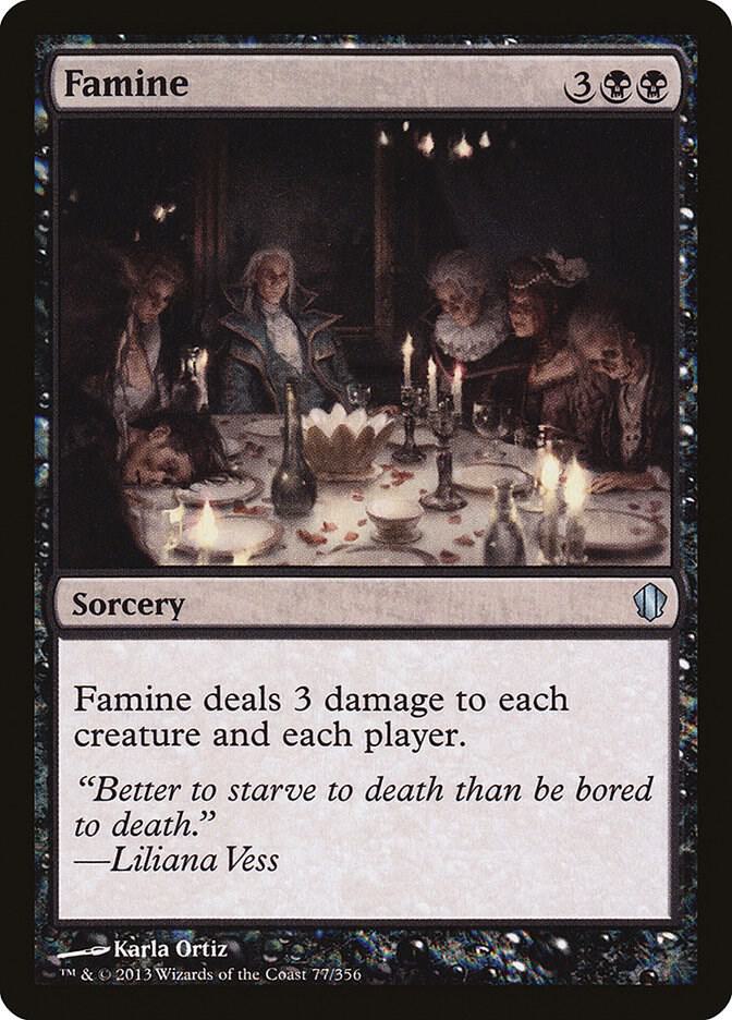 Famine 77 card from Commander 2013