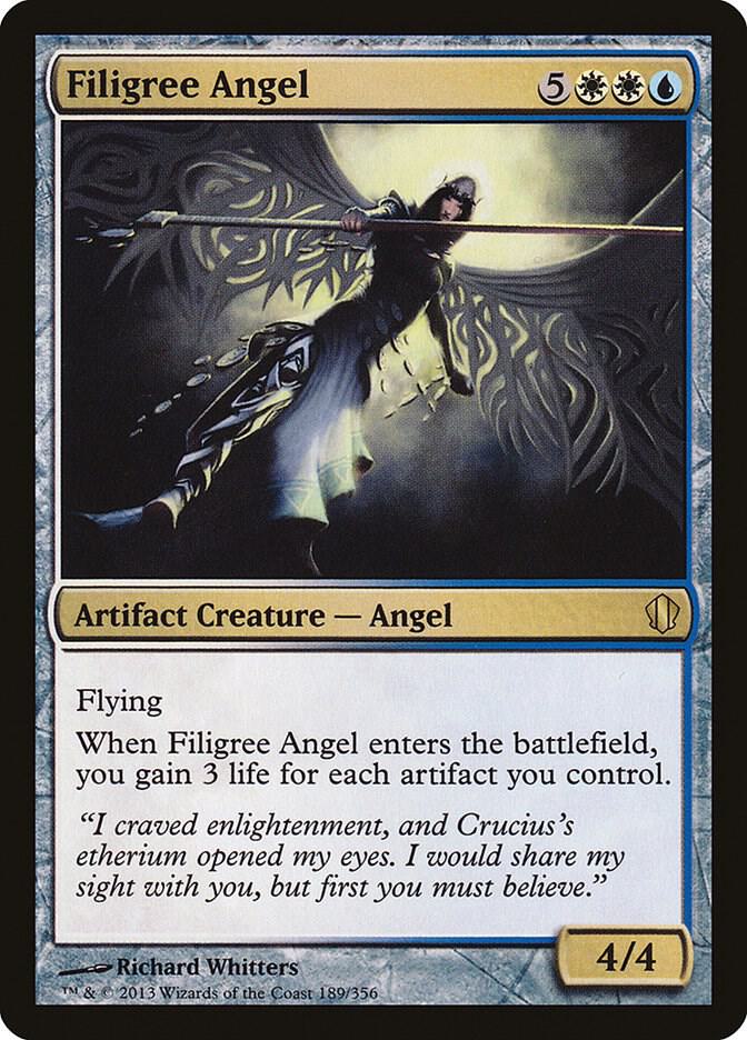 Filigree Angel 189 card from Commander 2013