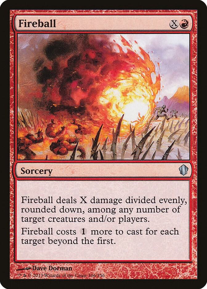 Fireball 106 card from Commander 2013