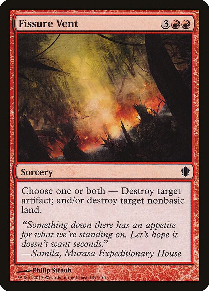Fissure Vent 107 card from Commander 2013