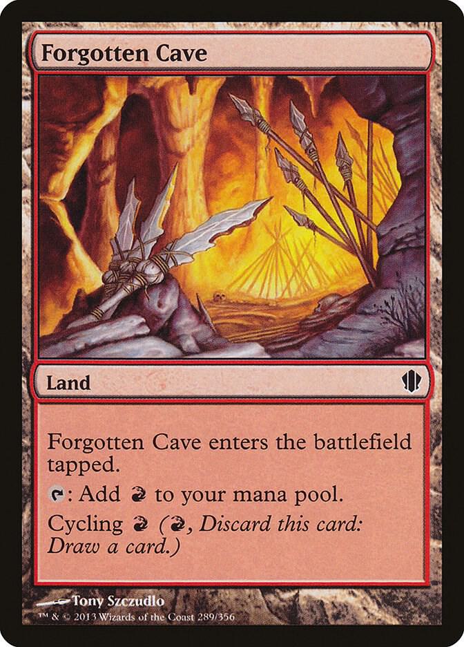 Forgotten Cave 289 card from Commander 2013