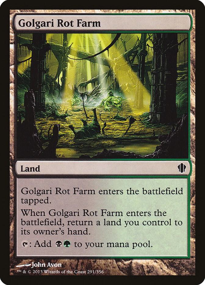 Golgari Rot Farm 291 card from Commander 2013