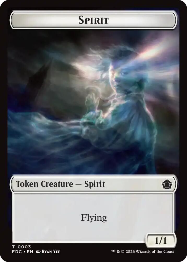Spirit // Clue Double-Sided Token 3 // 13 card from Commander: Foundations