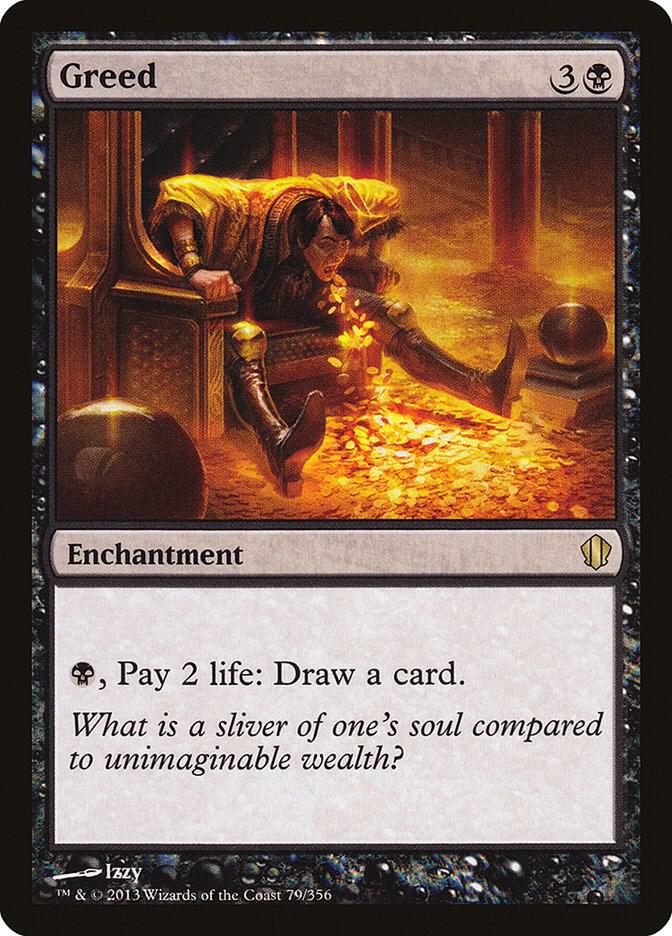 Greed 79 card from Commander 2013