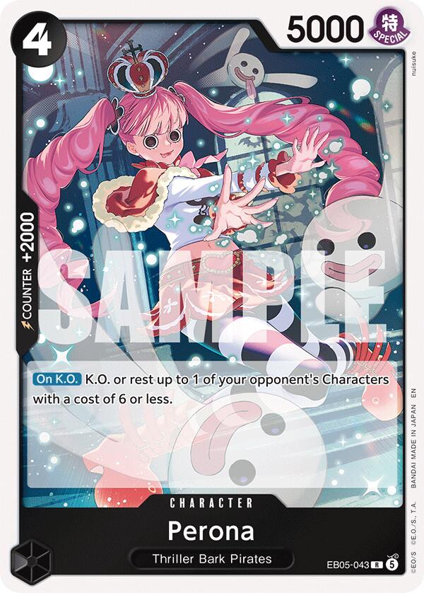 Perona EB05-043 card from Extra Booster: One Piece Heroines Edition Vol. 2