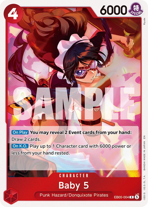 Baby 5 EB05-004 card from Extra Booster: One Piece Heroines Edition Vol. 2