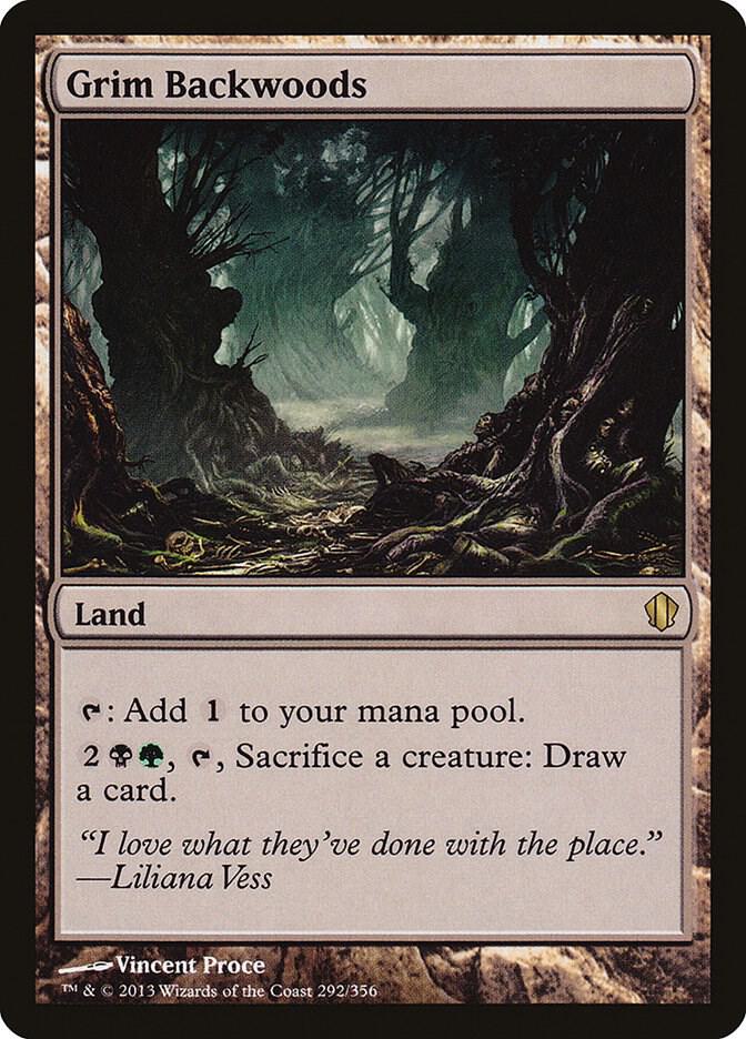 Grim Backwoods 292 card from Commander 2013
