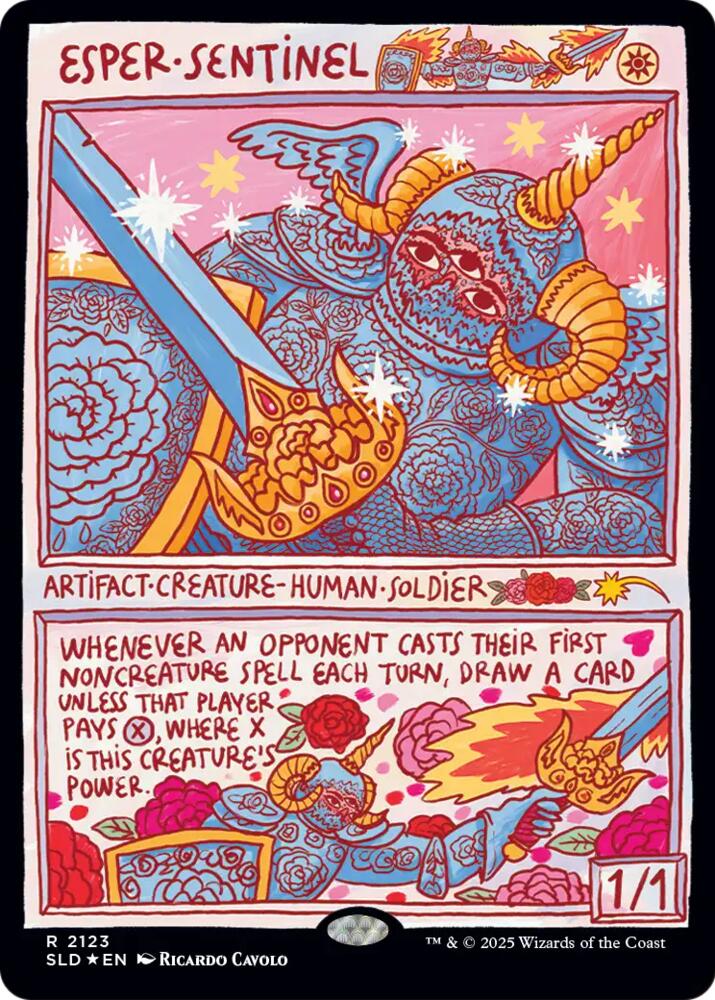 Esper Sentinel 2123 card from Secret Lair Drop Series