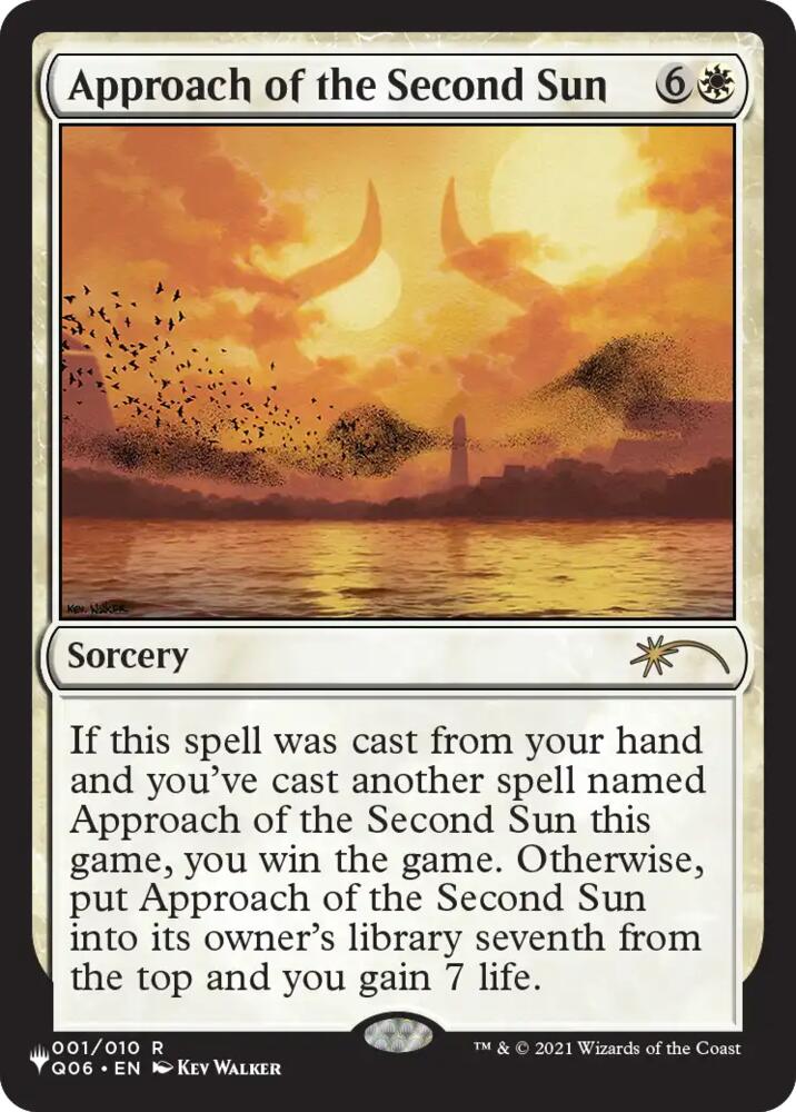 Approach of the Second Sun (Q06) 1 card from The List Reprints