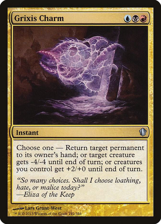 Grixis Charm 192 card from Commander 2013