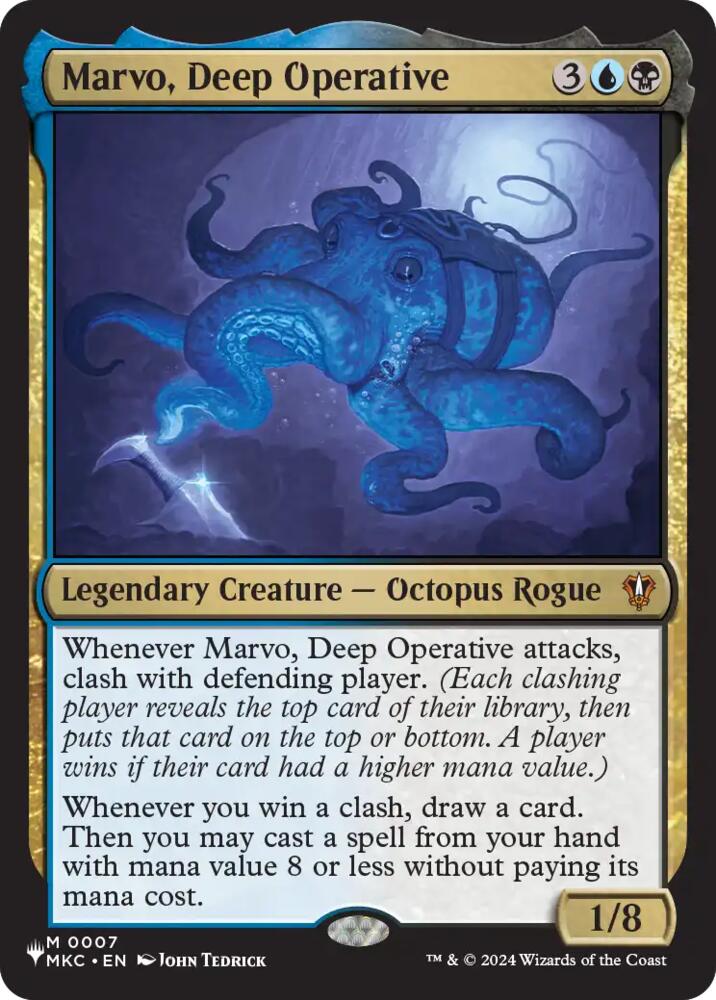 Marvo, Deep Operative 7 card from The List Reprints
