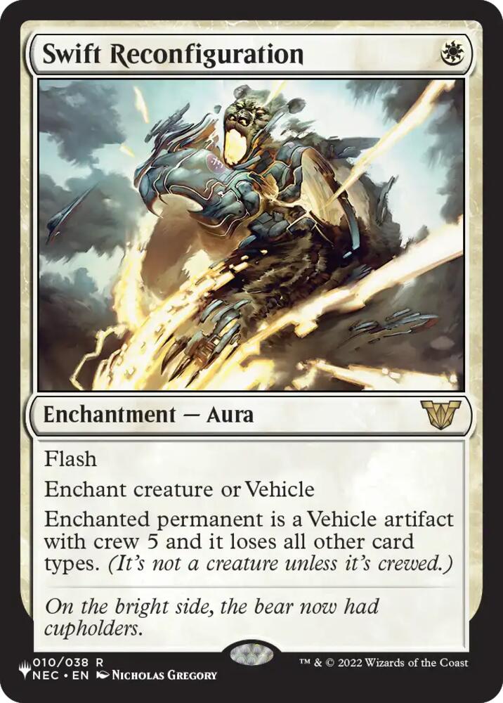 Swift Reconfiguration 10 card from The List Reprints