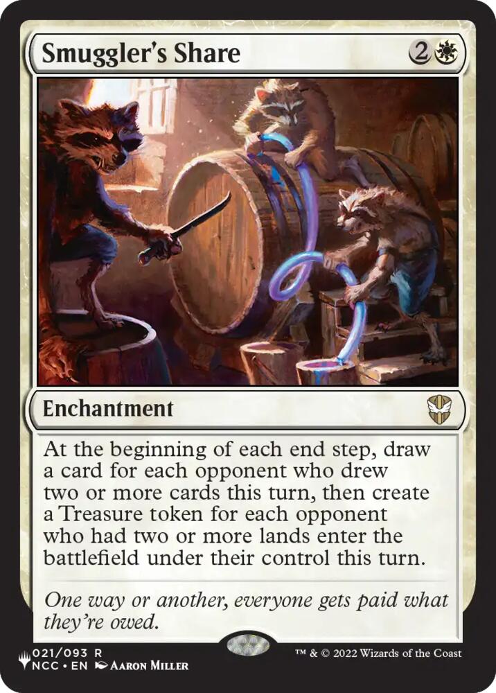 Smuggler's Share 21 card from The List Reprints