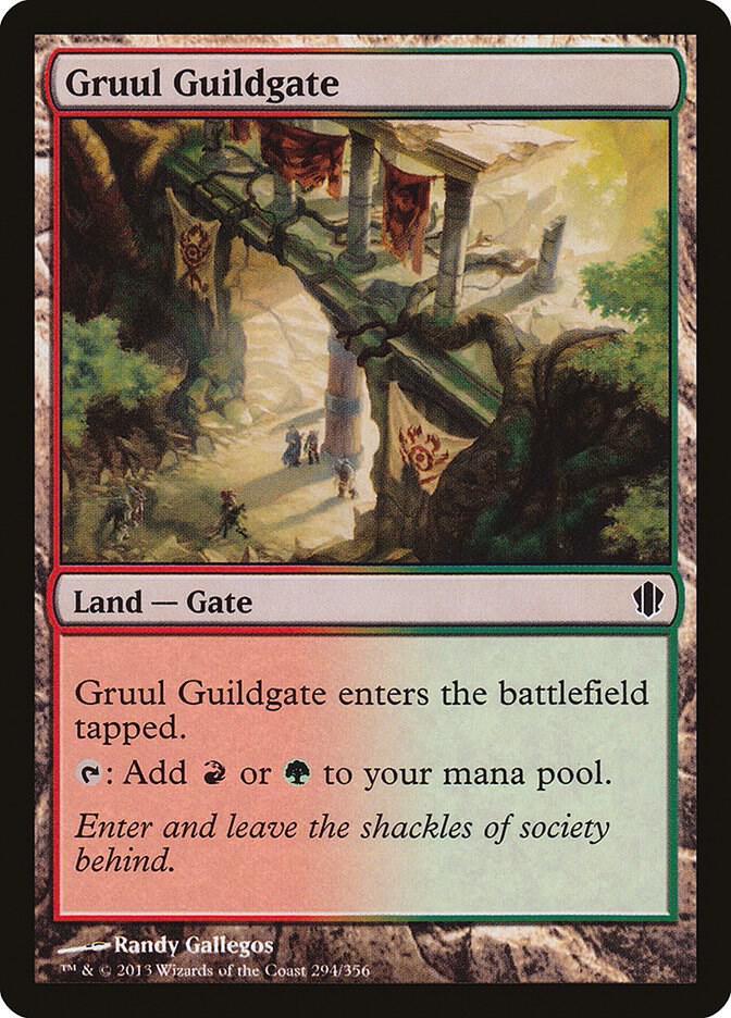 Gruul Guildgate 294 card from Commander 2013