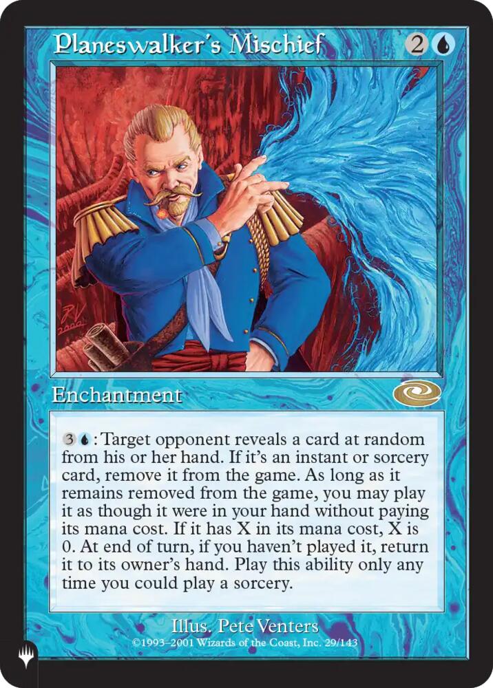 Planeswalker's Mischief 29 card from The List Reprints