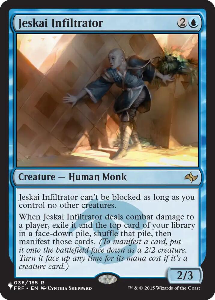 Jeskai Infiltrator 36 card from The List Reprints