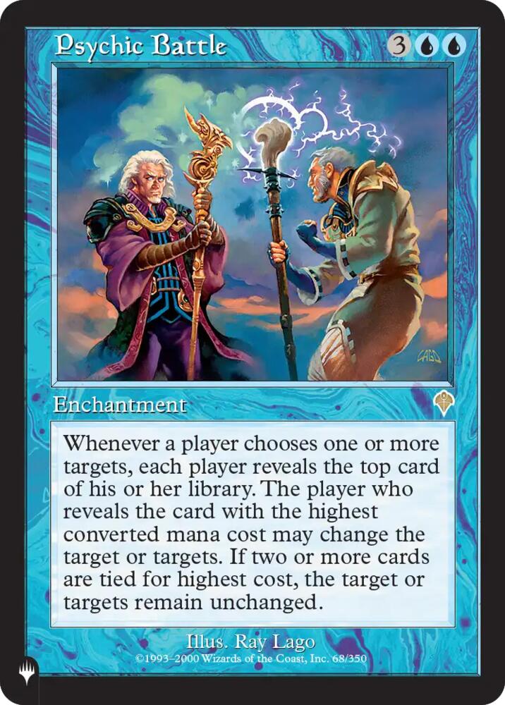Psychic Battle 68 card from The List Reprints