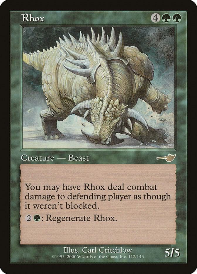 Rhox 112 card from Nemesis