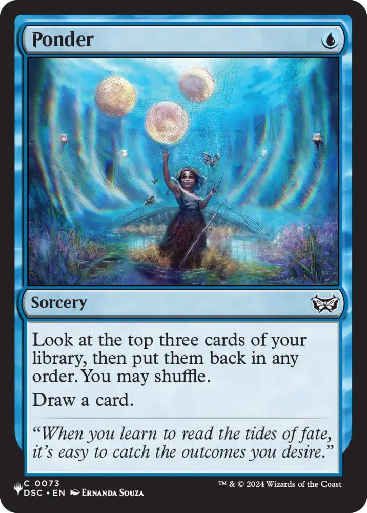 Ponder (DSC) 73 card from The List Reprints