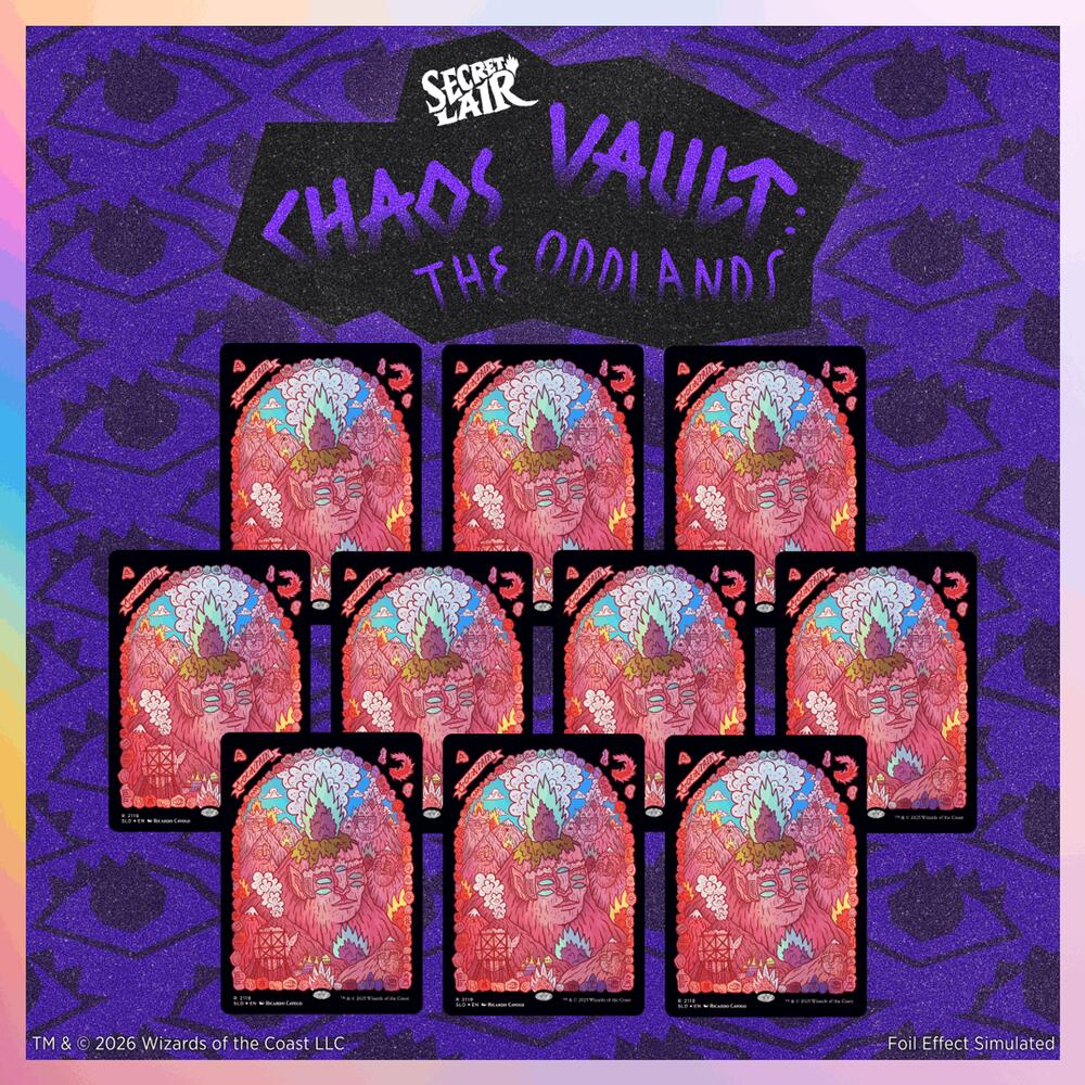 Secret Lair Drop: The Oddlands: Mountains - Traditional Foil Edition sealed product from Secret Lair Drop Series