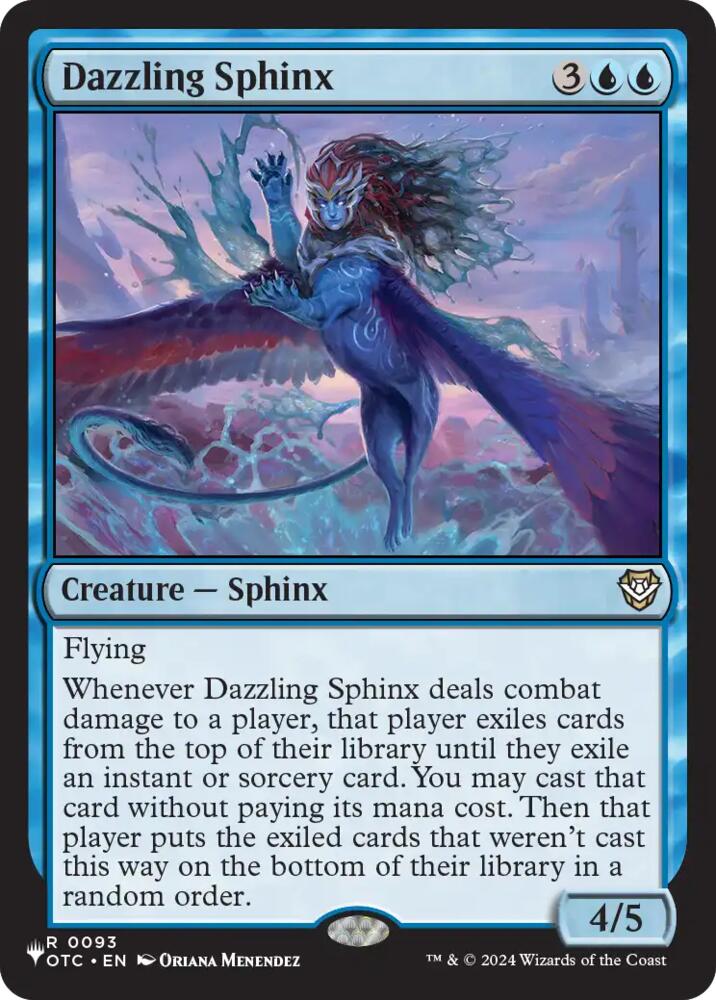Dazzling Sphinx 93 card from The List Reprints
