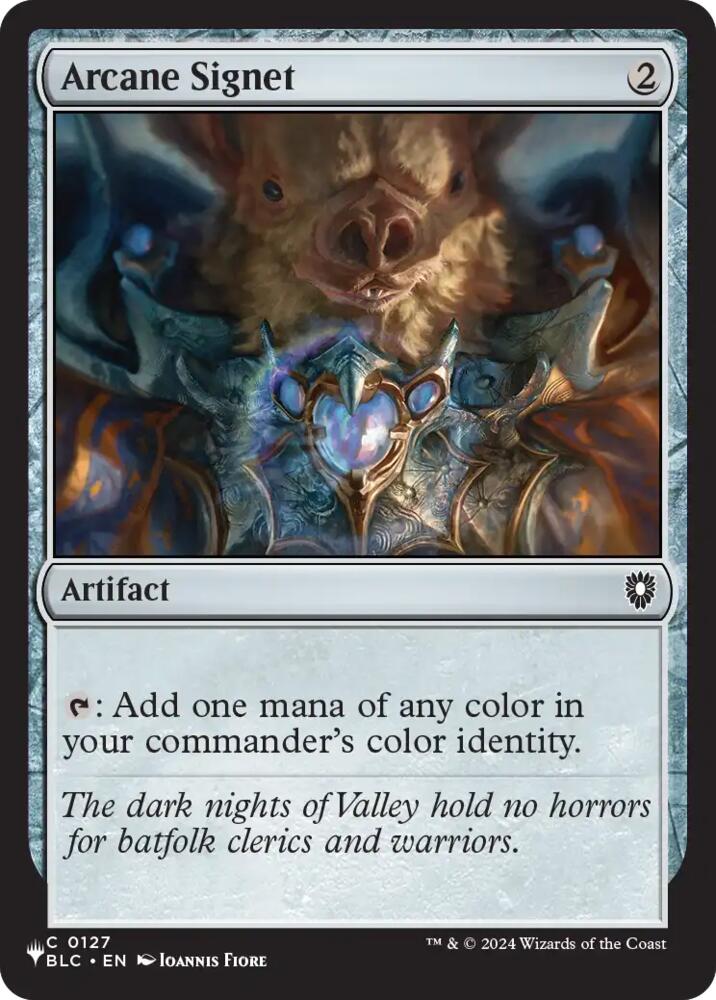 Arcane Signet (BLC) 127 card from The List Reprints
