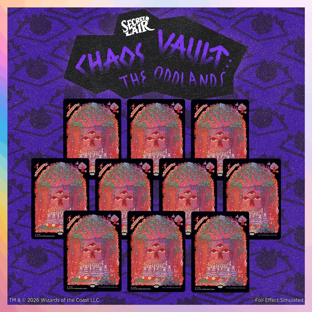 Secret Lair Drop: The Oddlands: Forests - Traditional Foil Edition sealed product from Secret Lair Drop Series