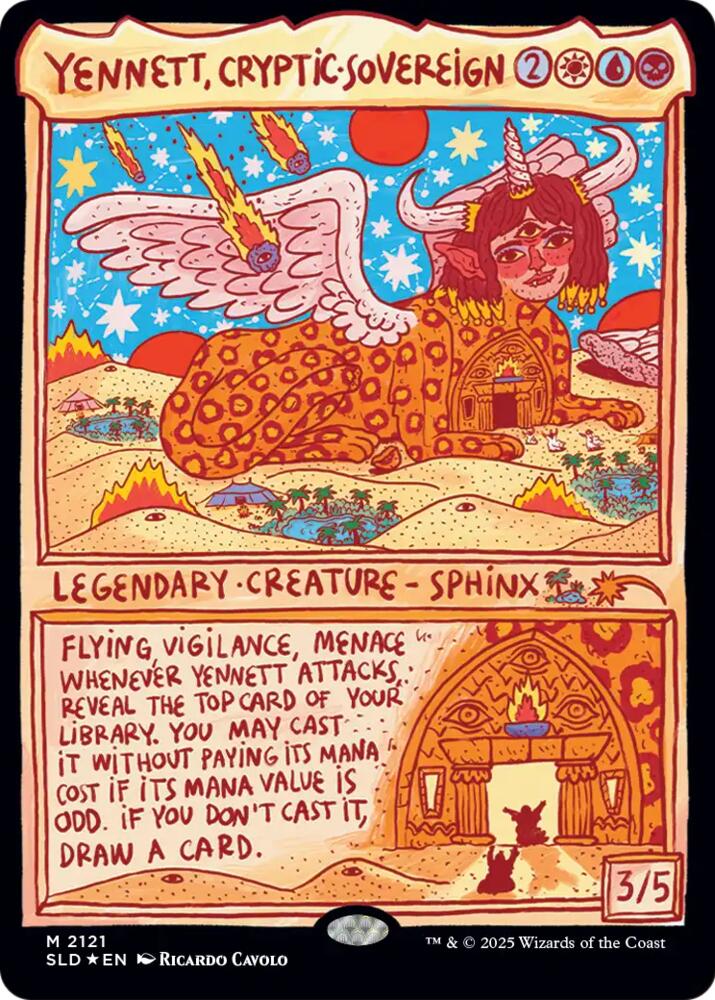 Yennett, Cryptic Sovereign 2121 card from Secret Lair Drop Series
