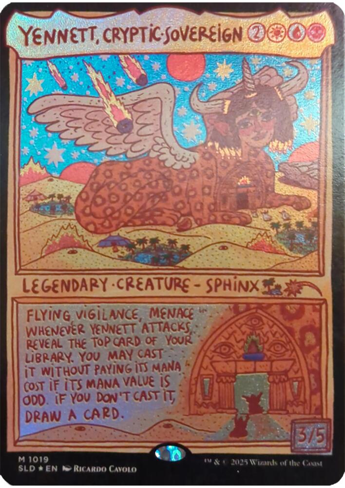 Yennett, Cryptic Sovereign (Display Commander) - Thick Stock 1019 card from Secret Lair Drop Series
