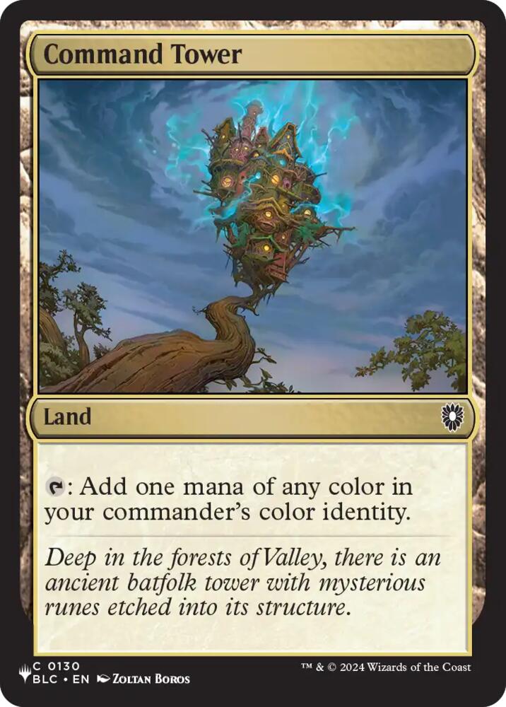 Command Tower (BLC) 130 card from The List Reprints