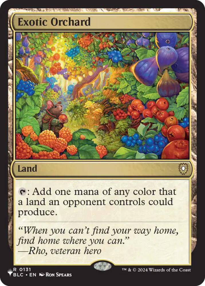 Exotic Orchard 131 card from The List Reprints