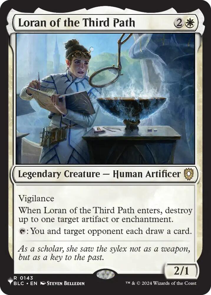 Loran of the Third Path 143 card from The List Reprints