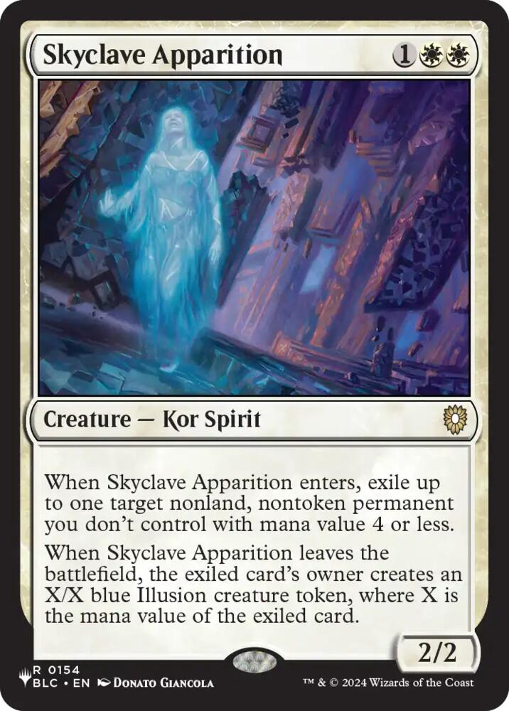 Skyclave Apparition 154 card from The List Reprints
