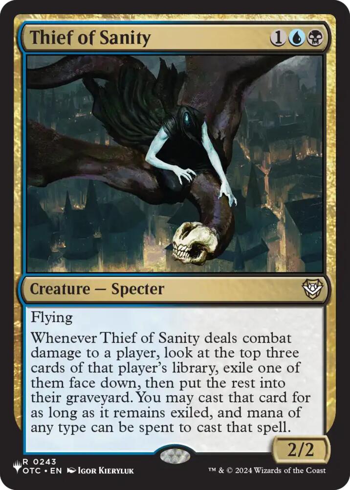 Thief of Sanity 243 card from The List Reprints