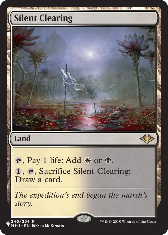 Silent Clearing 246 card from The List Reprints