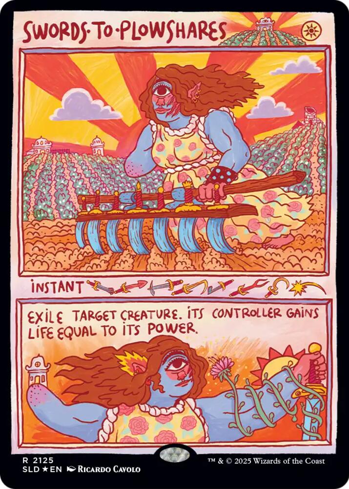 Swords to Plowshares 2125 card from Secret Lair Drop Series
