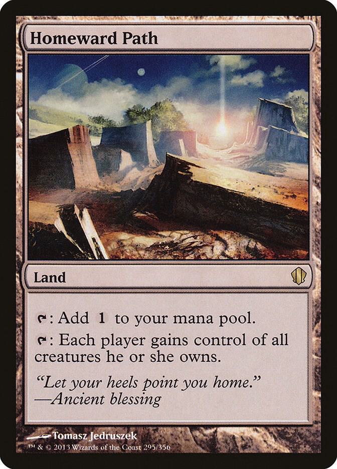 Homeward Path 295 card from Commander 2013