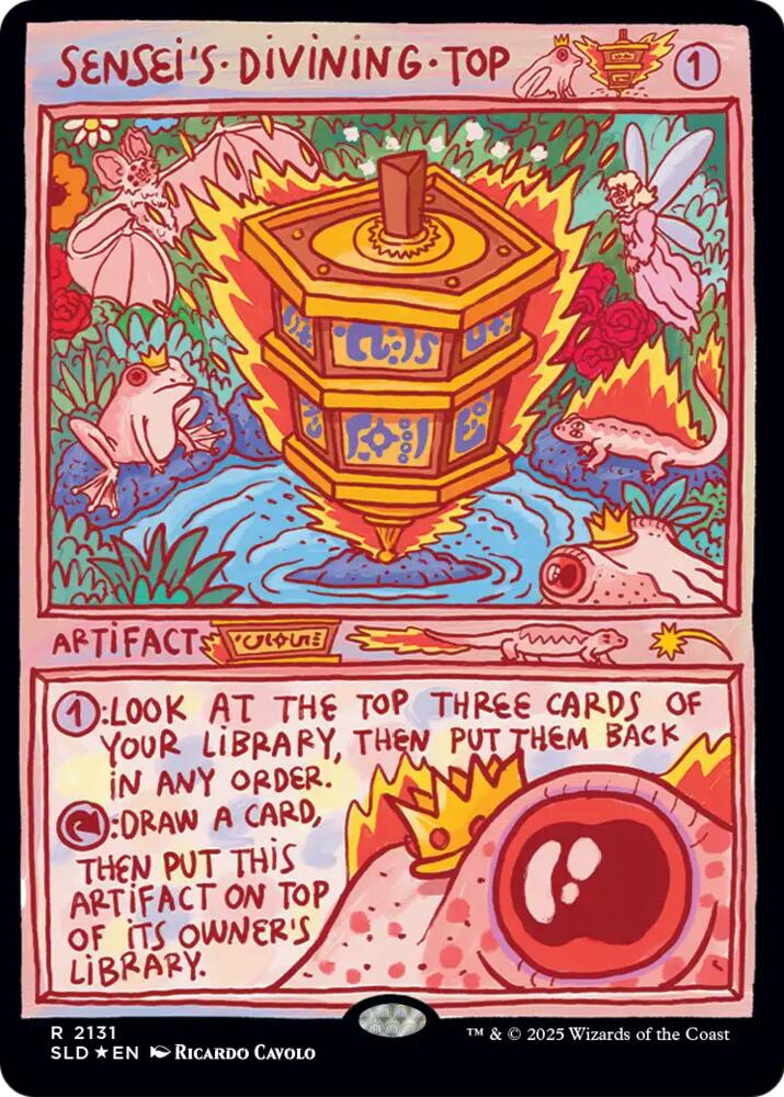 Sensei's Divining Top 2131 card from Secret Lair Drop Series