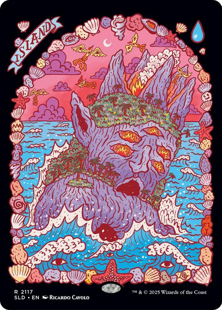 Island 2117 card from Secret Lair Drop Series