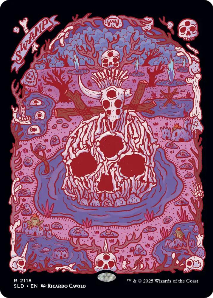 Swamp 2118 card from Secret Lair Drop Series