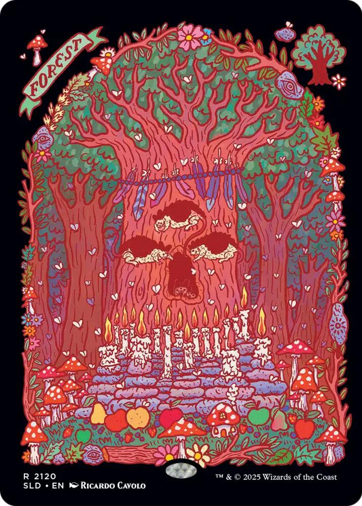 Forest 2120 card from Secret Lair Drop Series