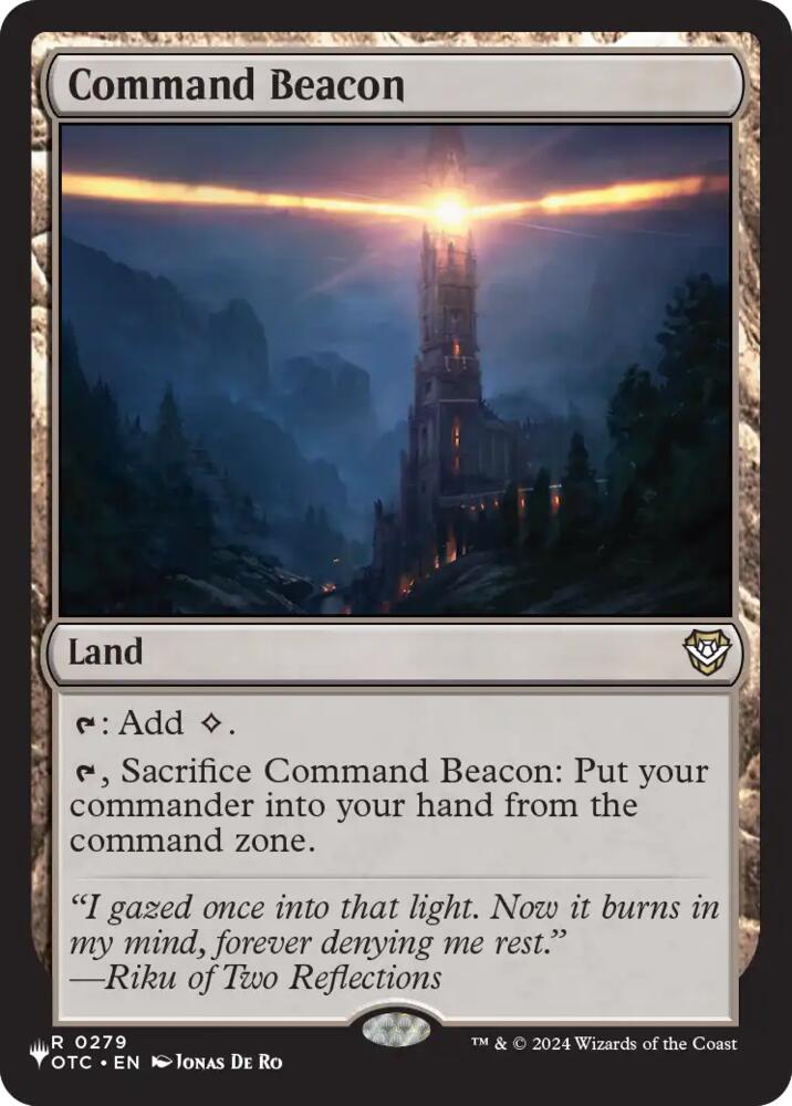 Command Beacon (OTC) 279 card from The List Reprints