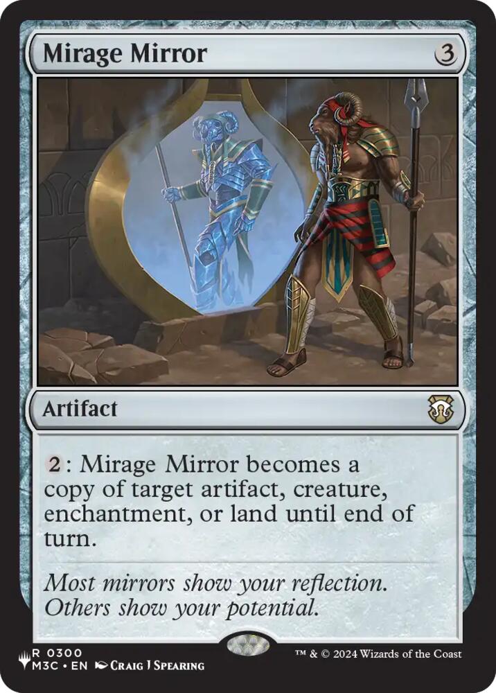 Mirage Mirror 300 card from The List Reprints